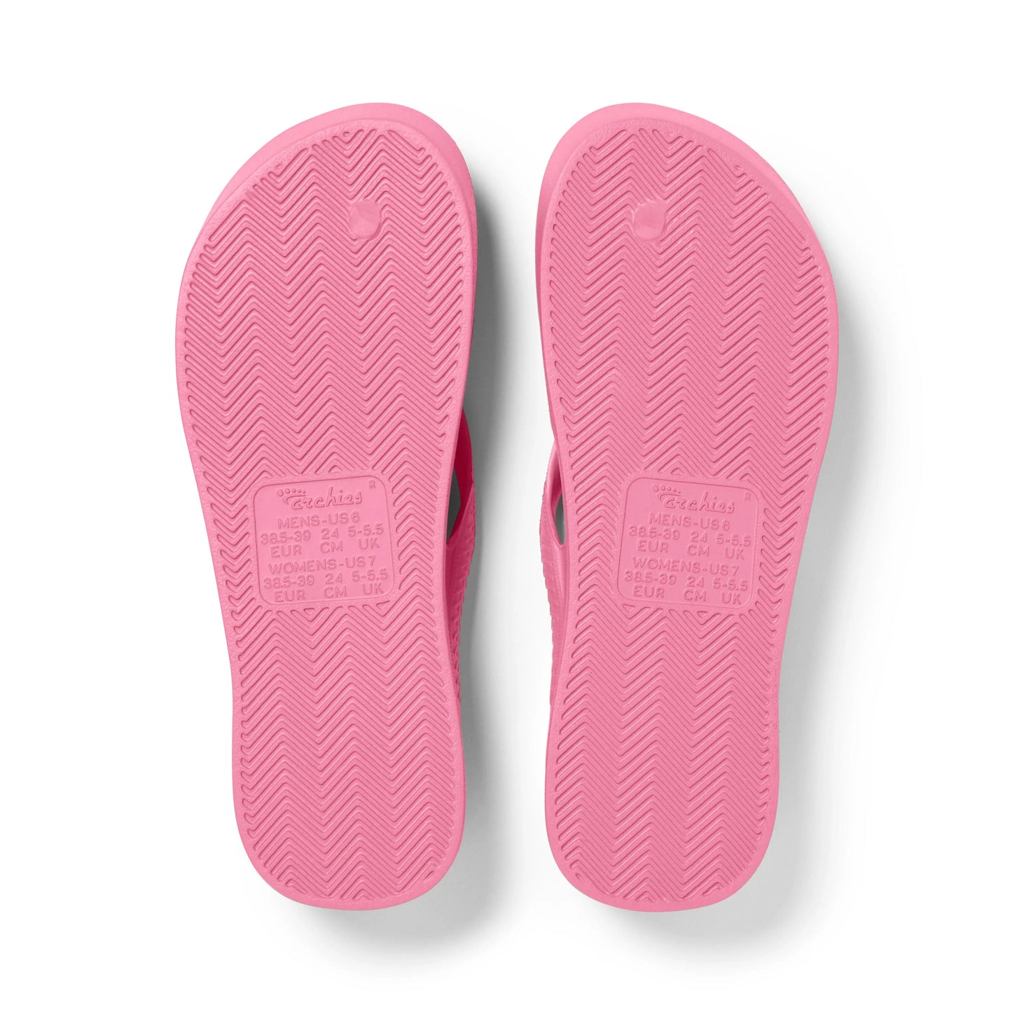 Arch Support Flip Flops – Classic – Hot Pink