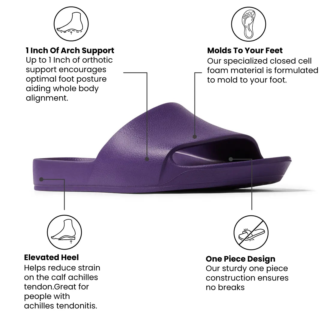 Arch Support Slides – Classic – Acai Purple