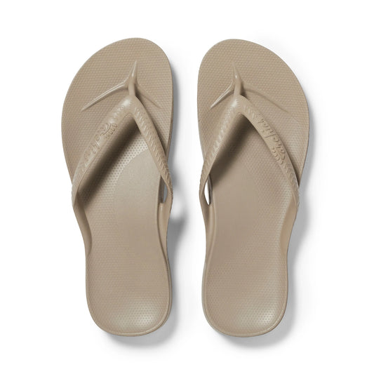 Arch Support Flip Flops – Classic – Taupe