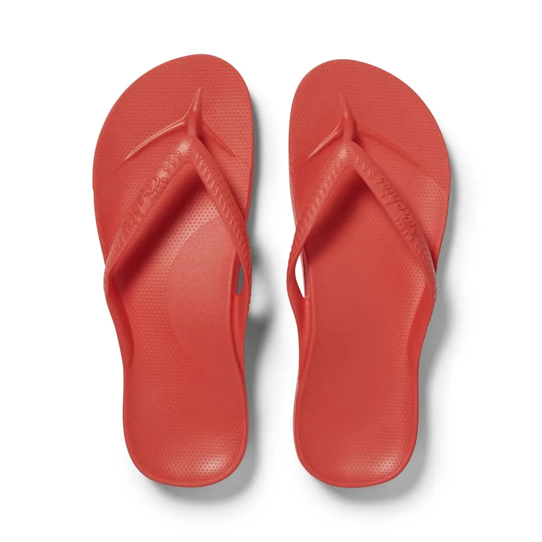 Kids – Arch Support Flip Flops – Coral