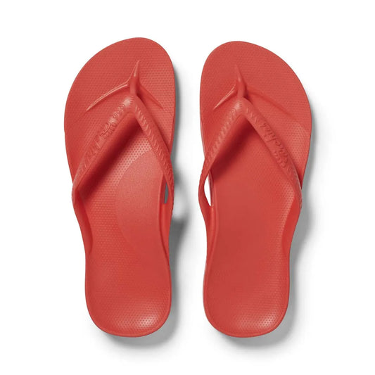 Kids – Arch Support Flip Flops – Coral