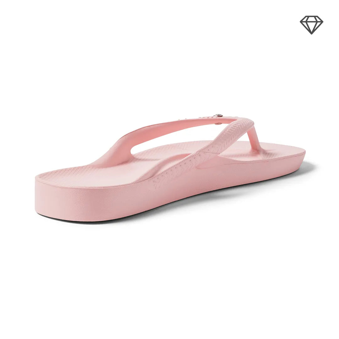 Arch Support Flip Flops – Classic – Crystal Pink
