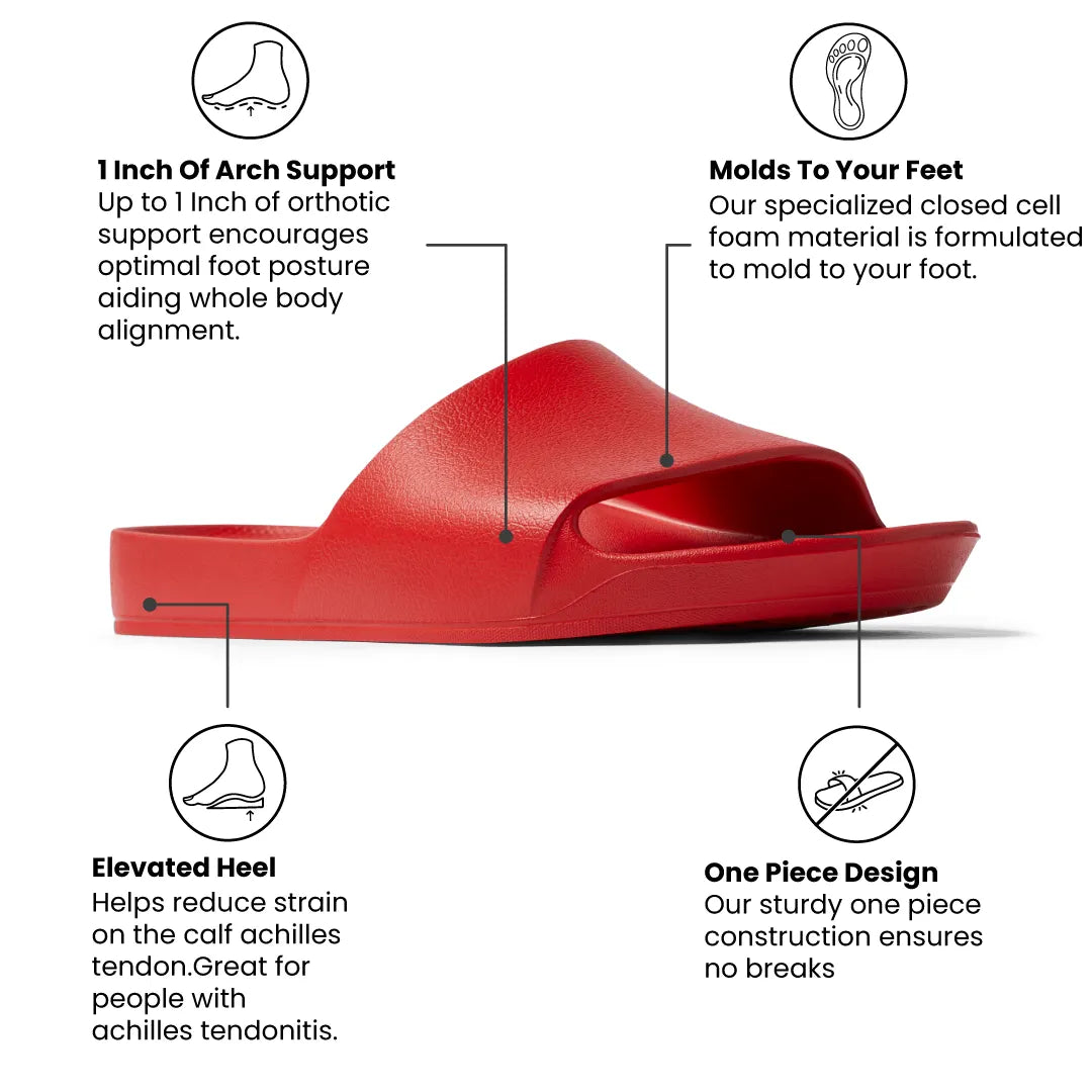 Arch Support Slides – Classic – Chili Red